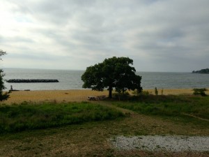 A view of the Chesapeake Bay from the environmental center that hosted the first day of the training.